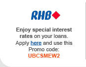 RHB - Enjoy special interest rates on your loans. Apply here.