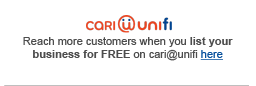 cari@unifi - Reach more customers when you list your business for FREE on cari@unifi